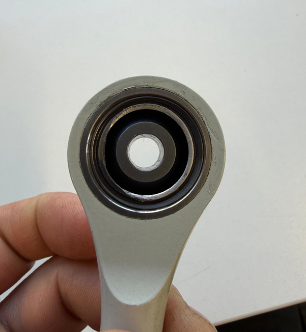Figure 2 – Complete loss of bearing lining material and resulting damage to surfaces.