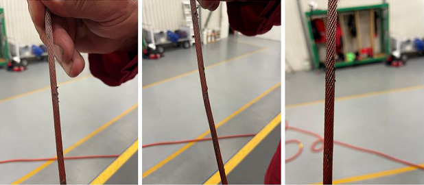 Figure 1 - Damaged cable.