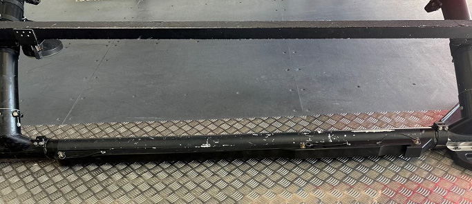 Figure 4 - Full length cable protector installed on skid.