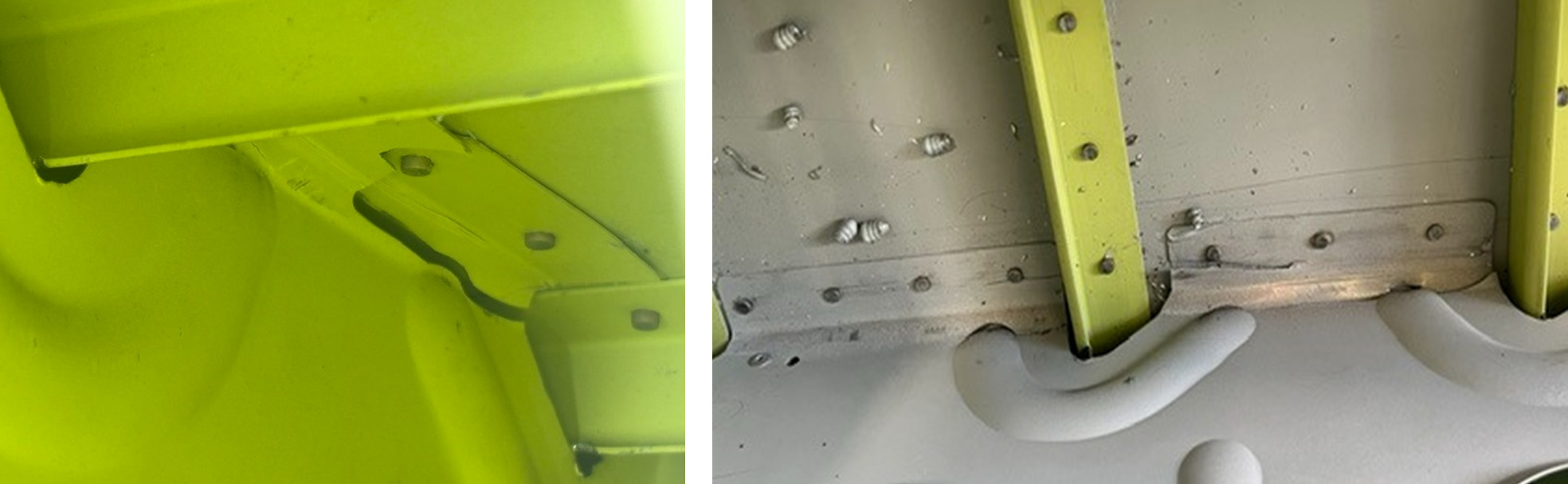 Figure 2 – Rib #2 LH and RH cracking 1st aircraft.