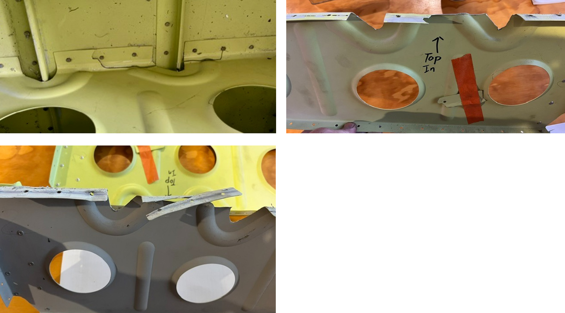 Figure 3 – Rib #2 LH and RH cracking 2nd aircraft.