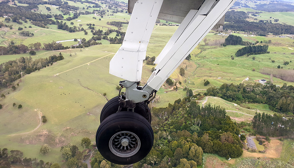 Landing gear on approach