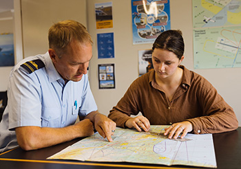 Pilot map flight planning