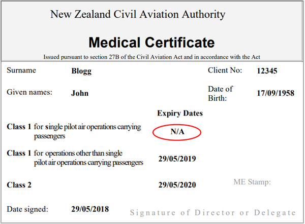 Medical certificate example