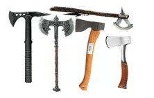 Axes, hatchets and ice picks
