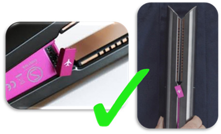 Hair straightener with 4 pins