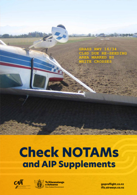 Poster: Check NOTAMS and ATP Supplements