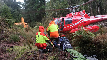 Rescue operation with Precision Helicopters