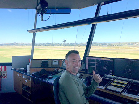 Rainier Bron, Chief Controller, Napier tower