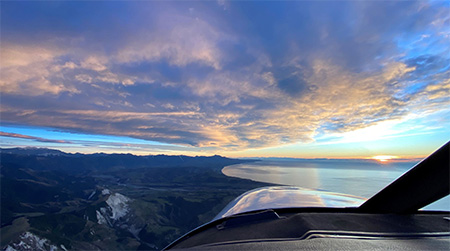 Scenic view from plane