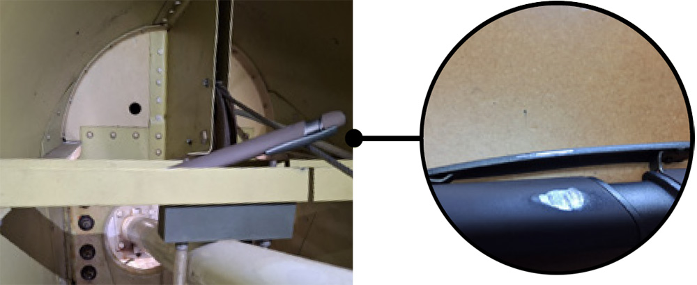 This virtually unscathed pen could have caused havoc in the middle of an aerobatic spin.