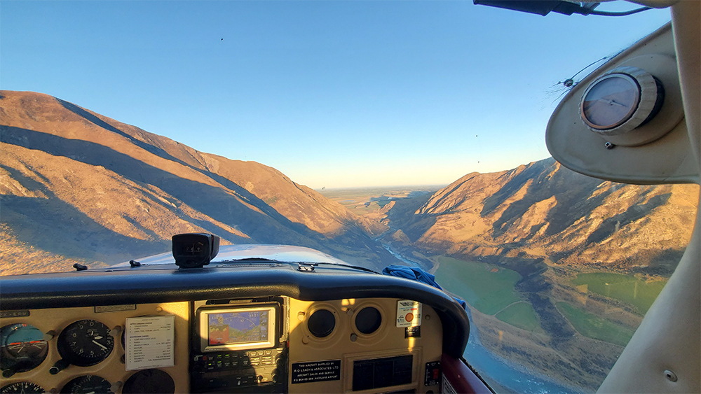 View from cockpit