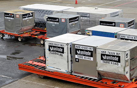 Cargo at an airport