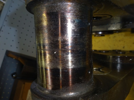 Crankpin oil starvation as a result of not pre-oiling. Photo courtesy of Logan Simmons, Chief Inspector, Covington Aircraft Engines Crankpin oil starvation as a result of not pre-oiling. Photo courtesy of Logan Simmons, Chief Inspector, Covington Aircraft Engines