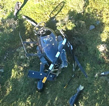 Plane wreckage