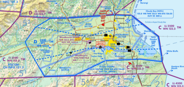 Map of Woodbourne