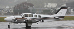 Beechcraft Baron G58 on runway