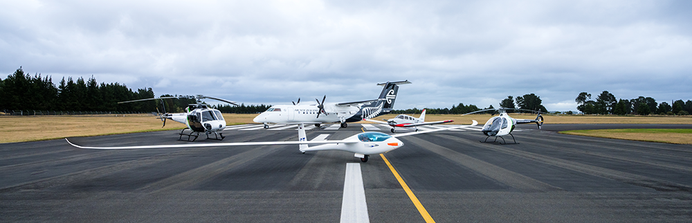 Planes on a runway
