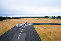 Aerial shot of aircraft